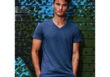 Tee-shirt col V homme Tri-blend