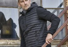 Veste bi-matière homme