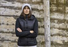 Veste bi-matière femme